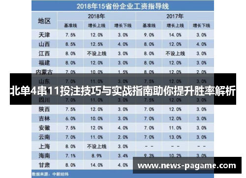 北单4串11投注技巧与实战指南助你提升胜率解析